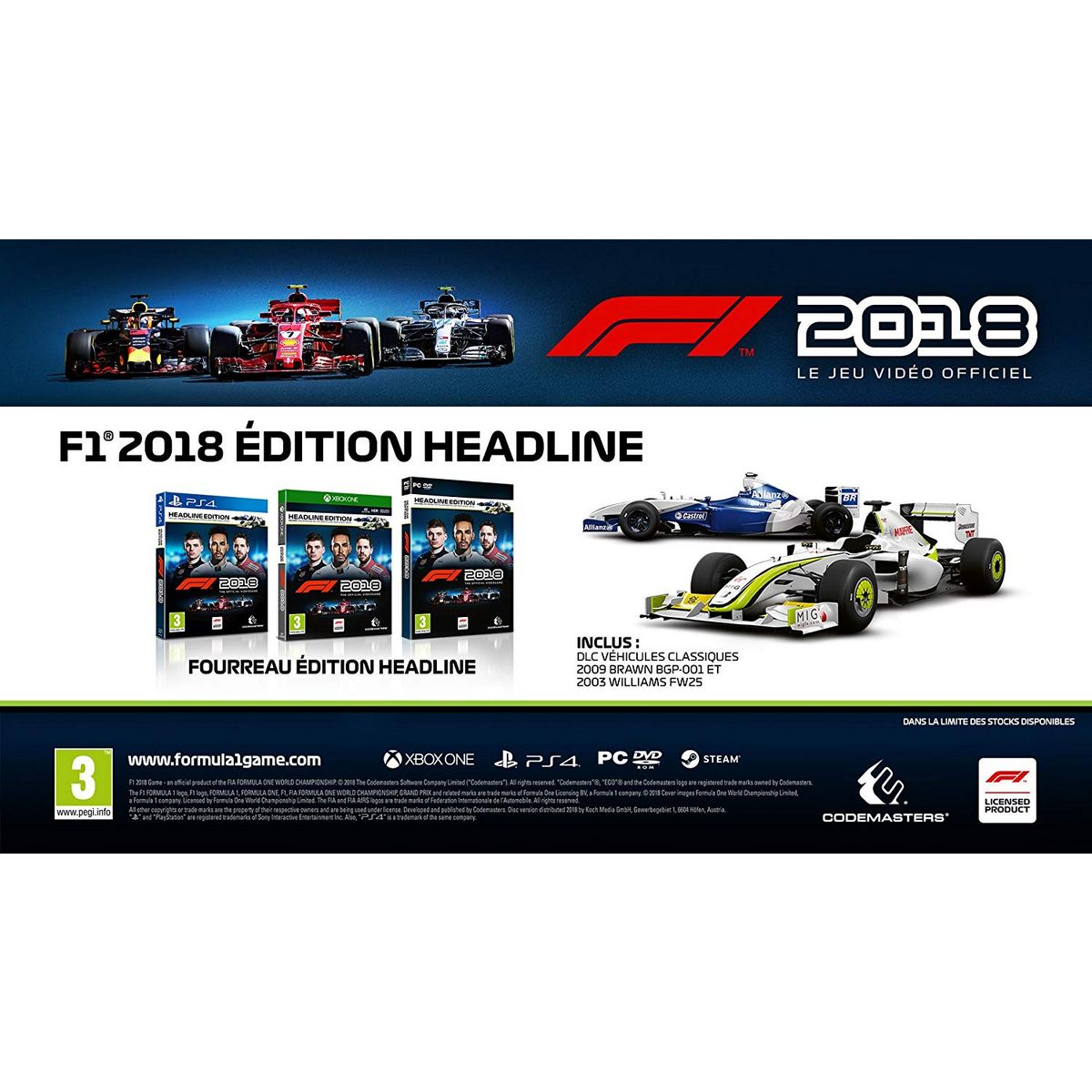 F1 2018 : Headline Edition PC