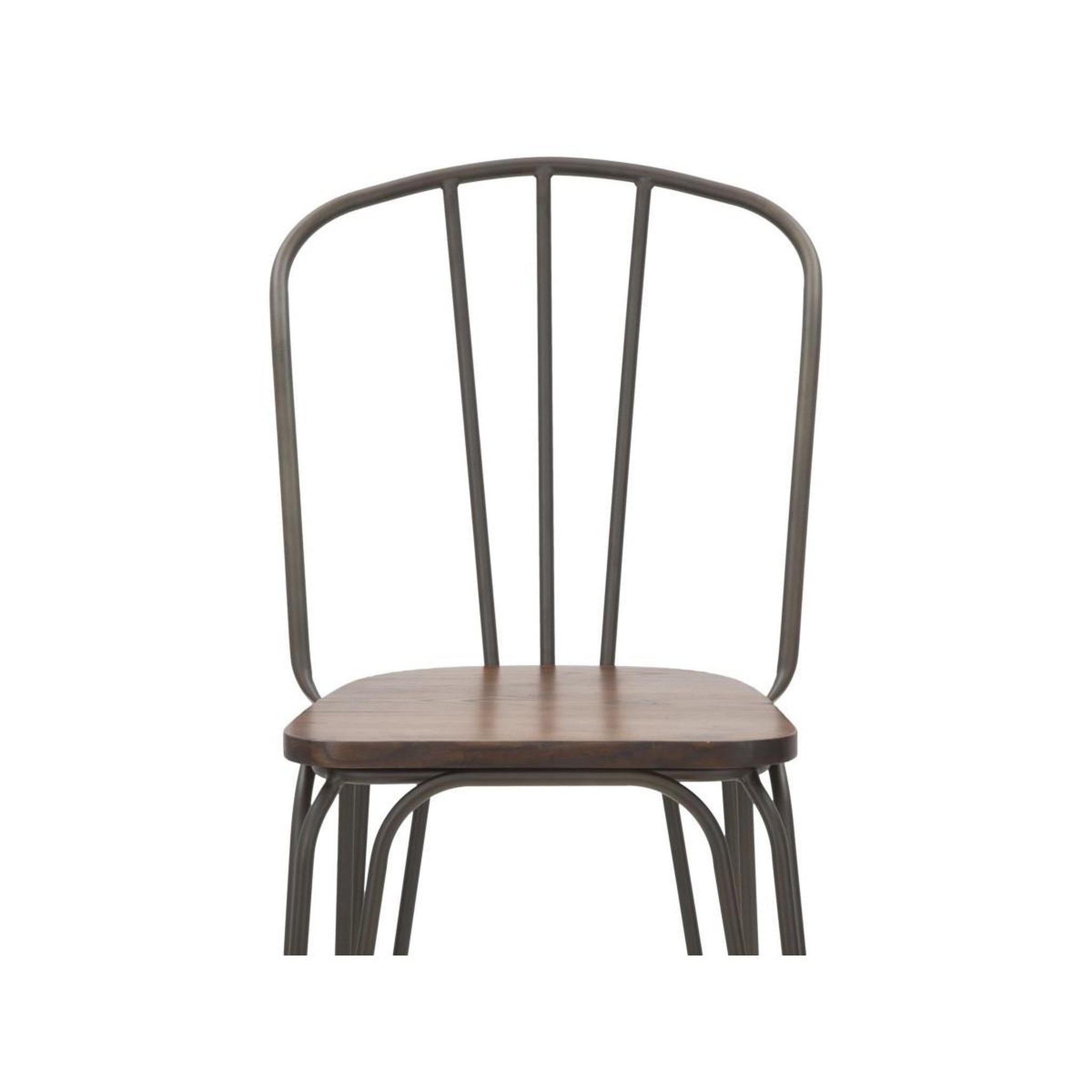Voir la diapositive 5 : Paris Prix Lot de 2 chaises de bar industriel  harlem  102cm gris foncé