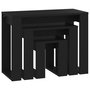 Voir la diapositive 5 : VIDAXL Tables gigognes 3 pcs Noir Bois d ingénierie