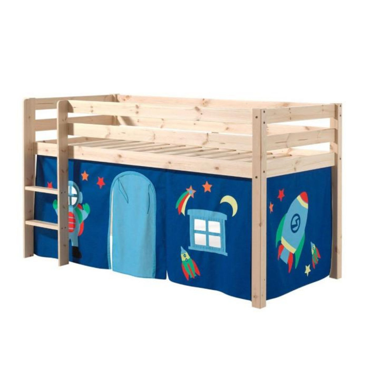 Paris Prix Lit Enfant  Pino Astronaute II  90x200cm Naturel