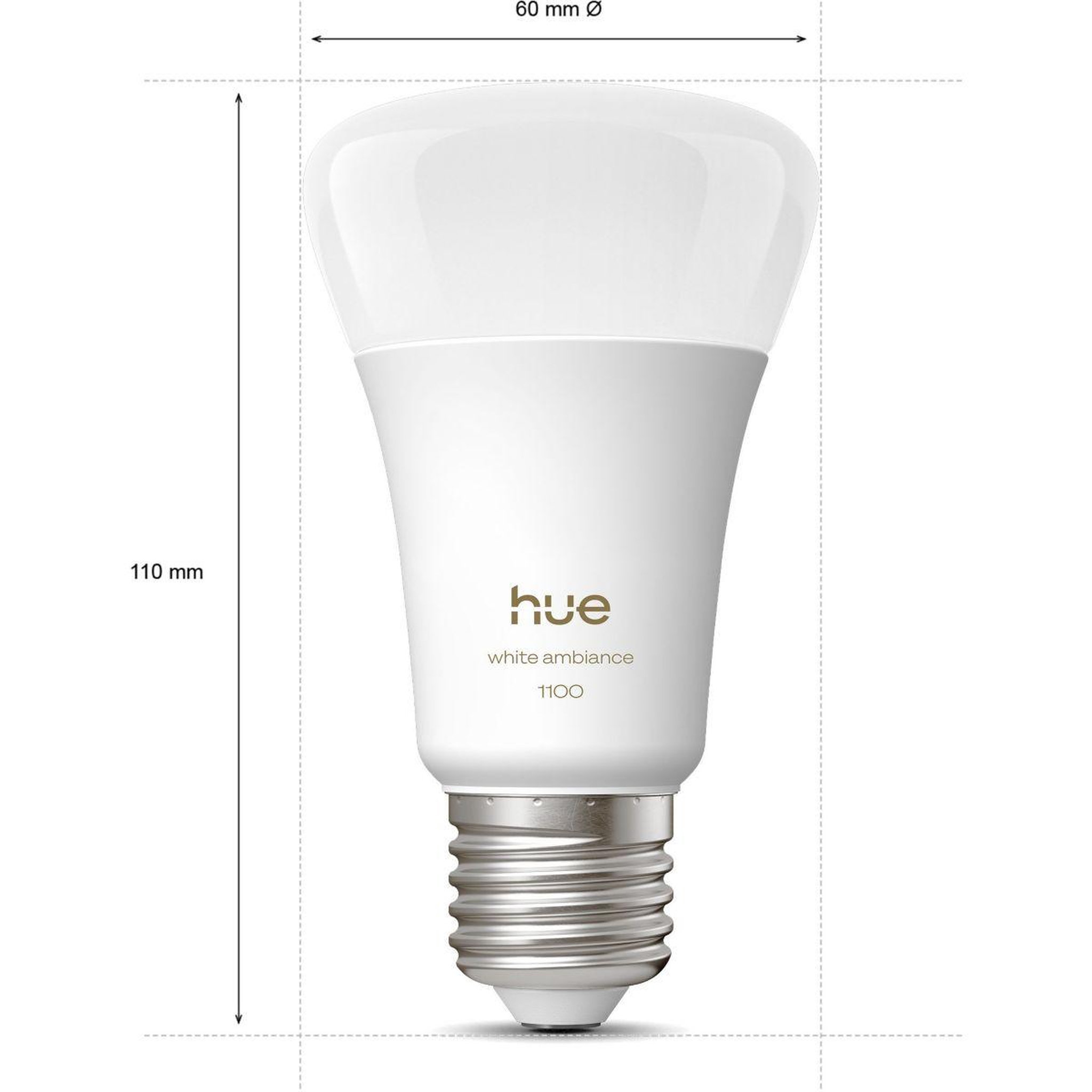 Voir la diapositive 3 : PHILIPS HUE Ampoule LED connectée E27 White Ambiance 75W
