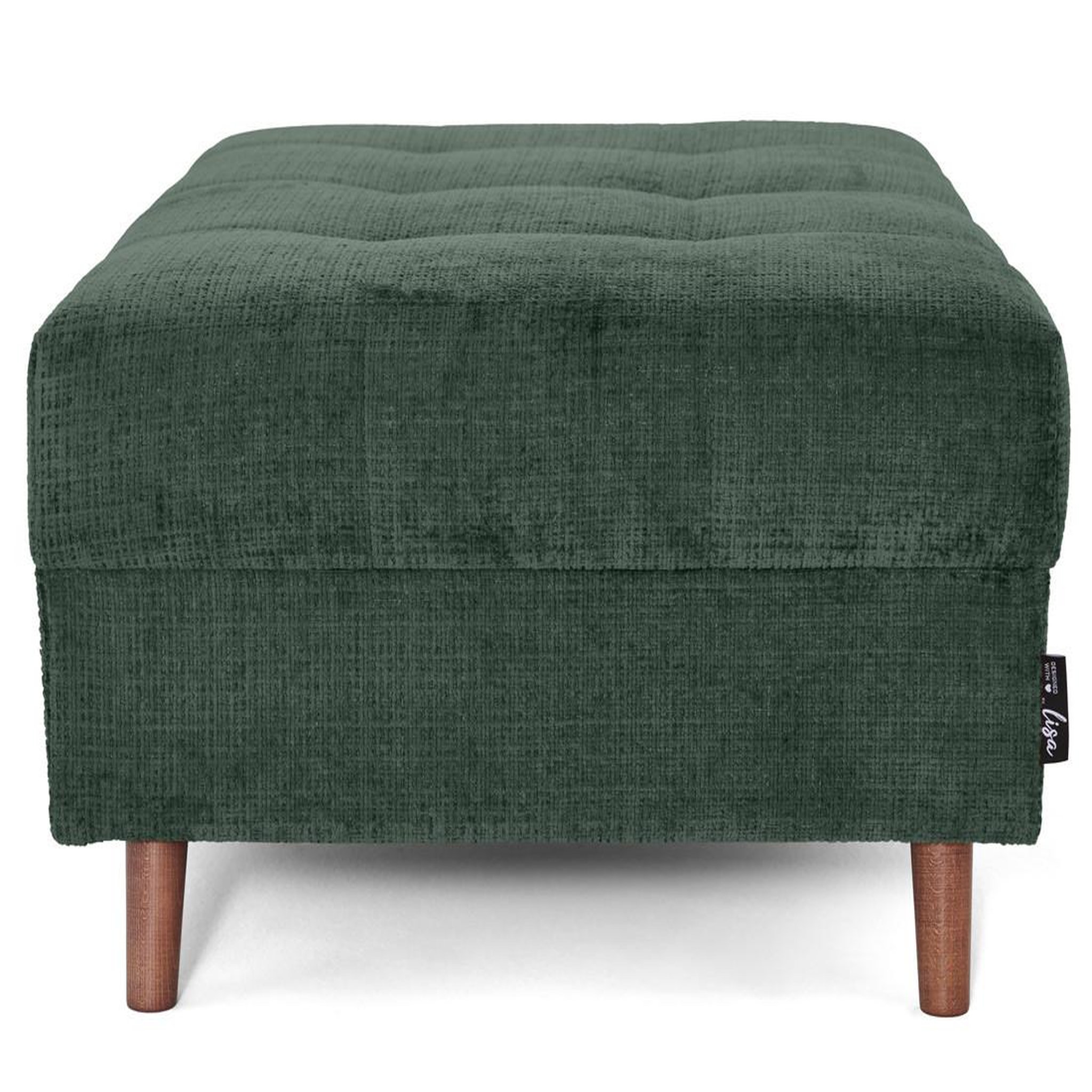 Voir la diapositive 3 : LISA DESIGN Rune - pouf en velours texturé