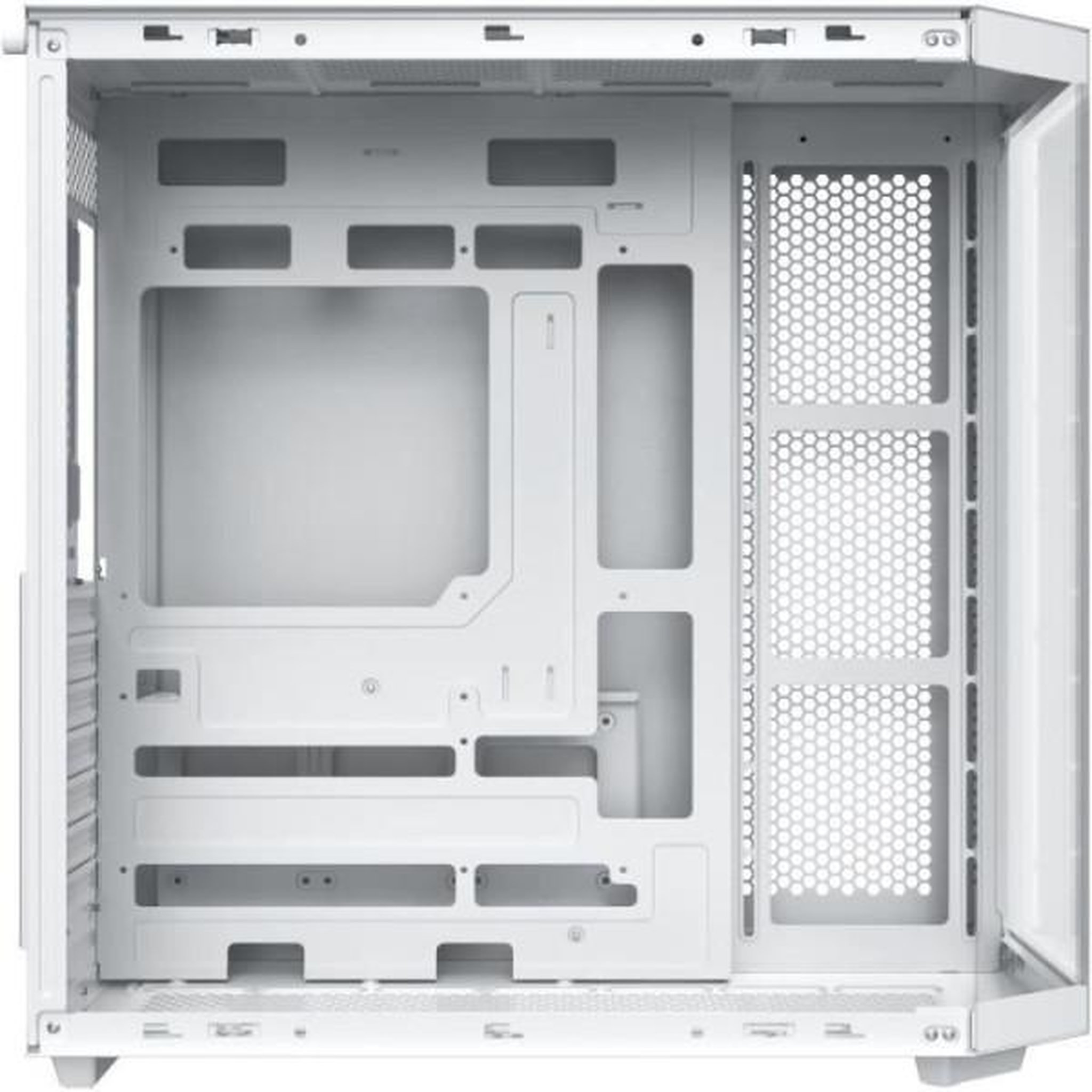 Voir la diapositive 3 : Xigmatek Boitier sans alimentation - XIGMATEK CUBI II Arctic - Cube - Format E-ATX - Blanc