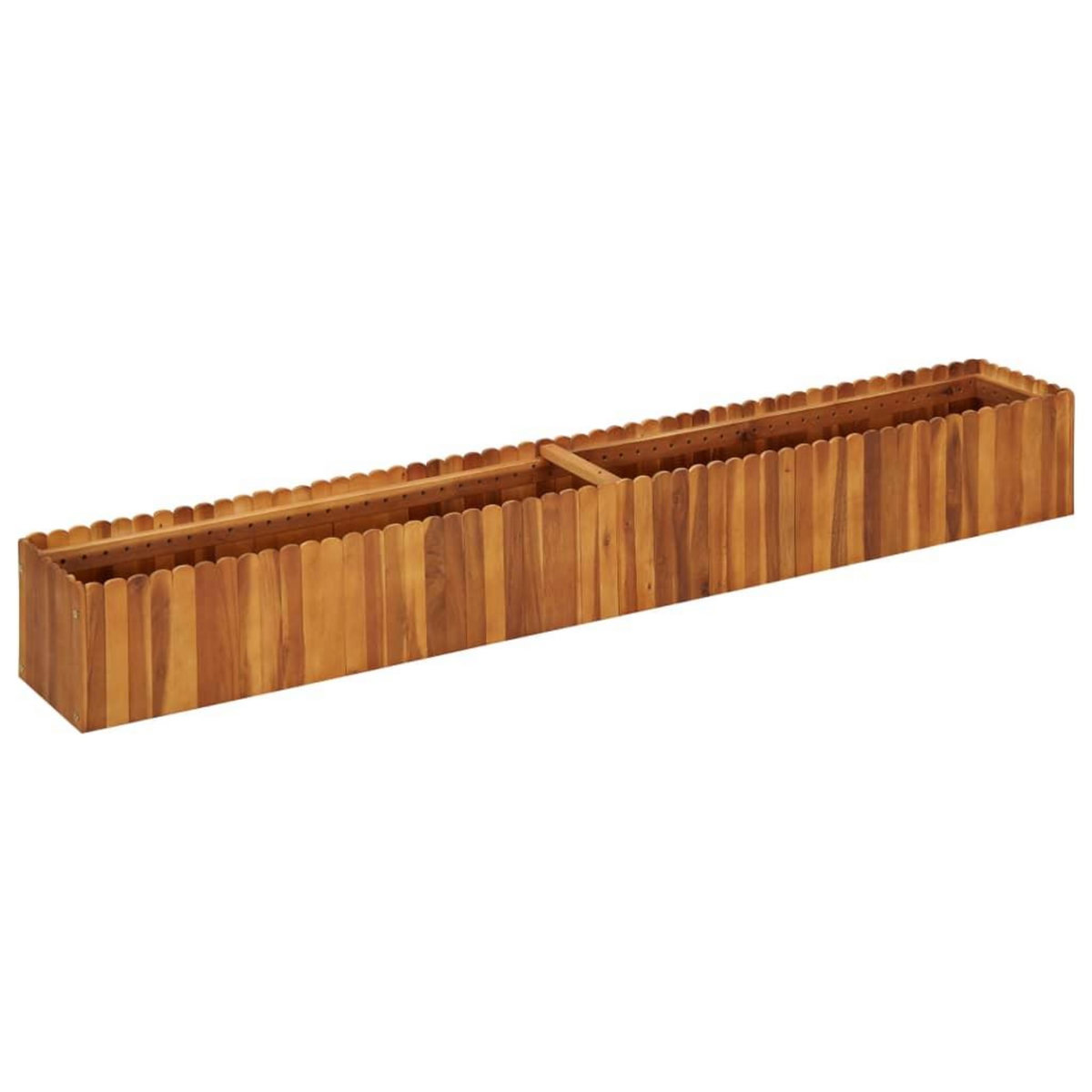 VIDAXL Lit sureleve de jardin 200x30x25 cm Bois massif d'acacia