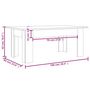 Voir la diapositive 6 : VIDAXL Table basse Chene marron 100x60x42 cm Bois d'ingenierie