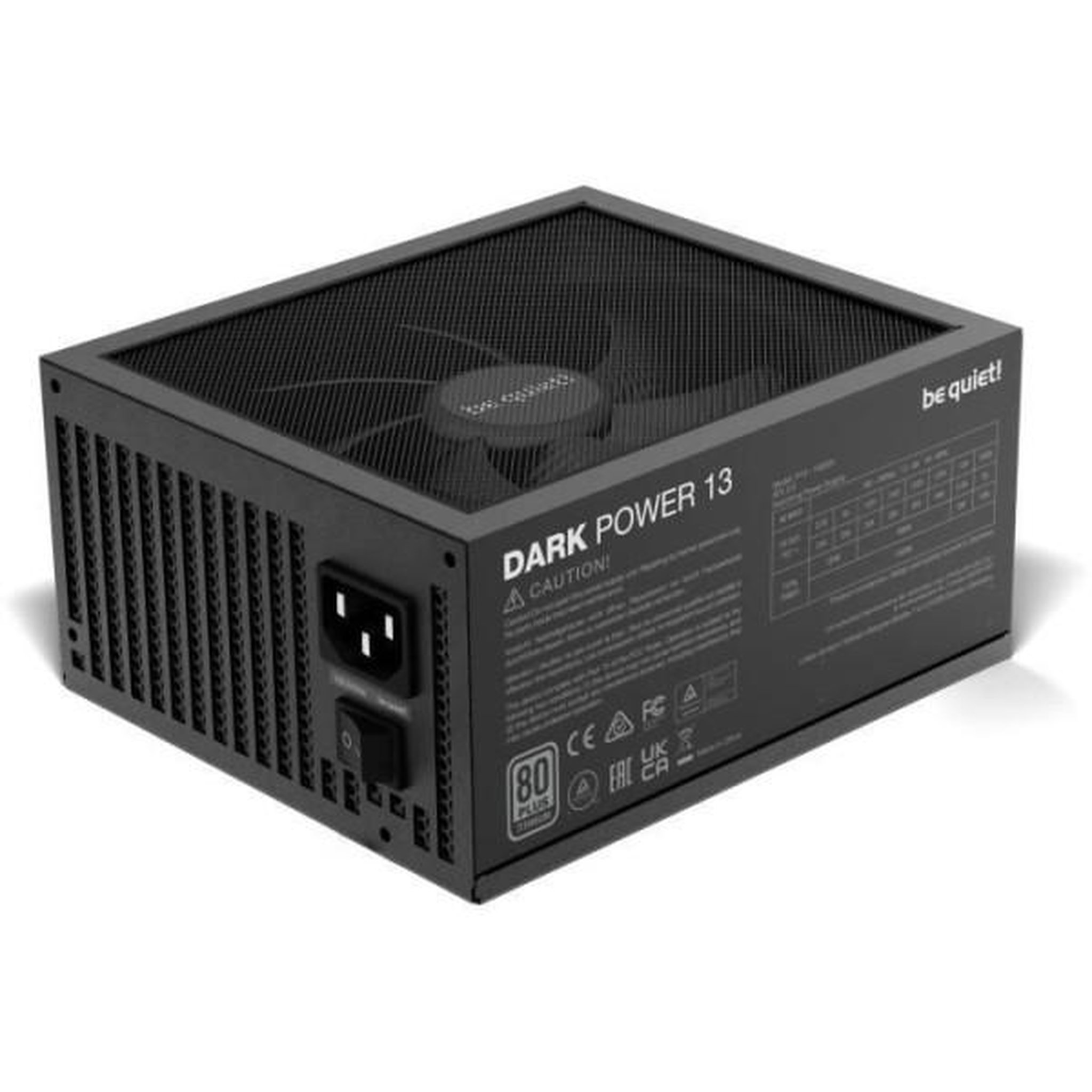 Voir la diapositive 3 : BE QUIET Alimentation pc - be quiet! - dark power 13 - 1000 w - 80 plus titanium - atx 3.0