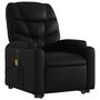 Voir la diapositive 4 : VIDAXL Fauteuil inclinable de massage electrique noir similicuir