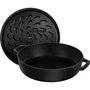 Voir la diapositive 2 : Staub Sauteuse Chistera 24cm noir mat