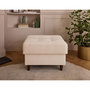 Voir la diapositive 1 : LISA DESIGN Anna - pouf en velours - pieds en bois