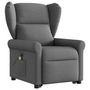 Voir la diapositive 3 : VIDAXL Fauteuil inclinable de massage electrique Gris fonce Tissu