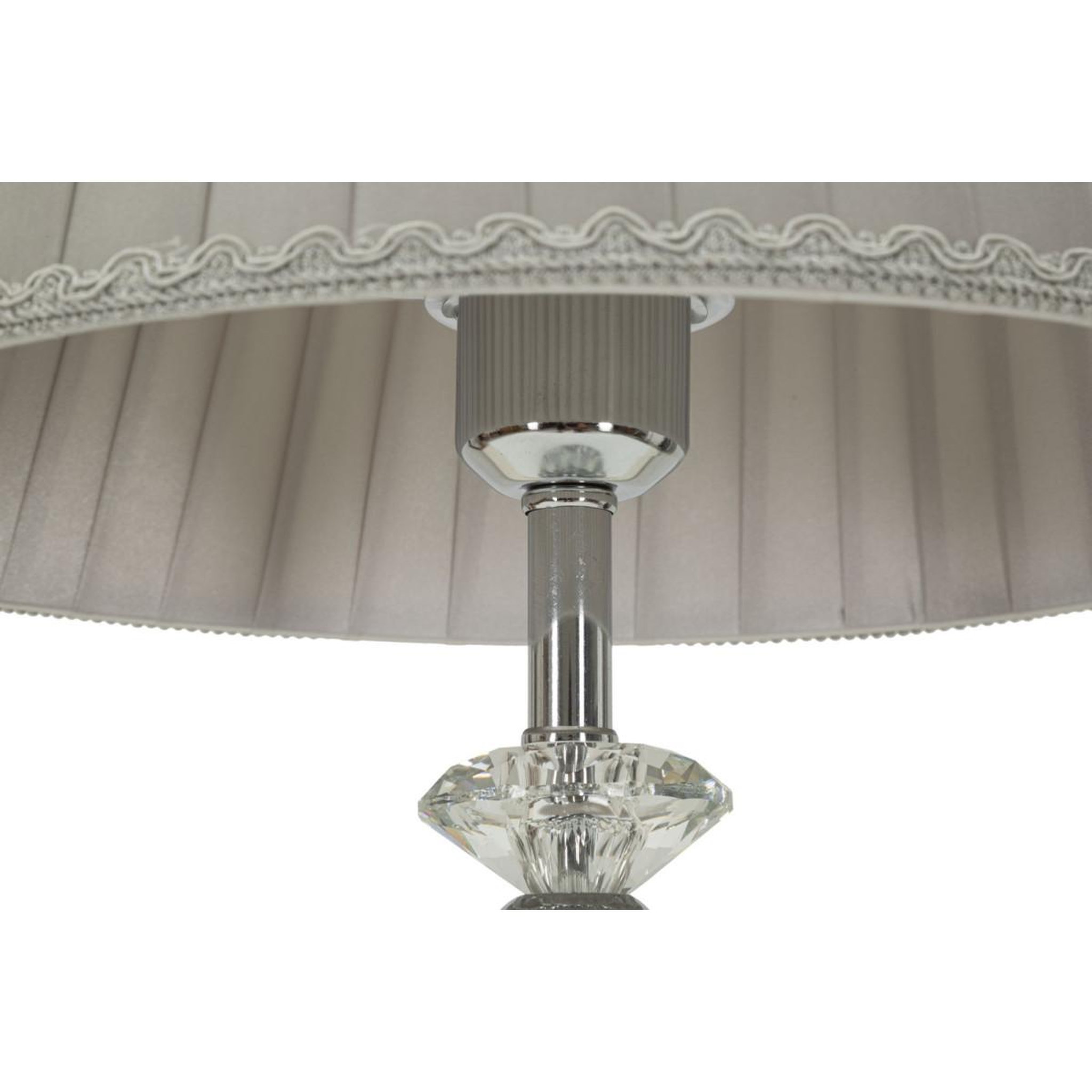 Voir la diapositive 4 : Paris Prix Lampe à poser en métal  tolly  56cm argent