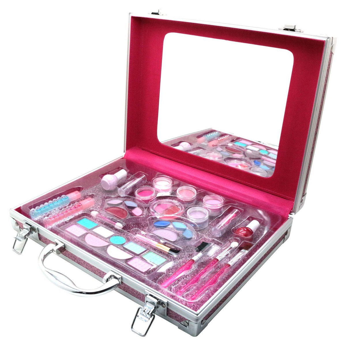 One Two Fun Ma valisette de maquillage avec miroir - rose