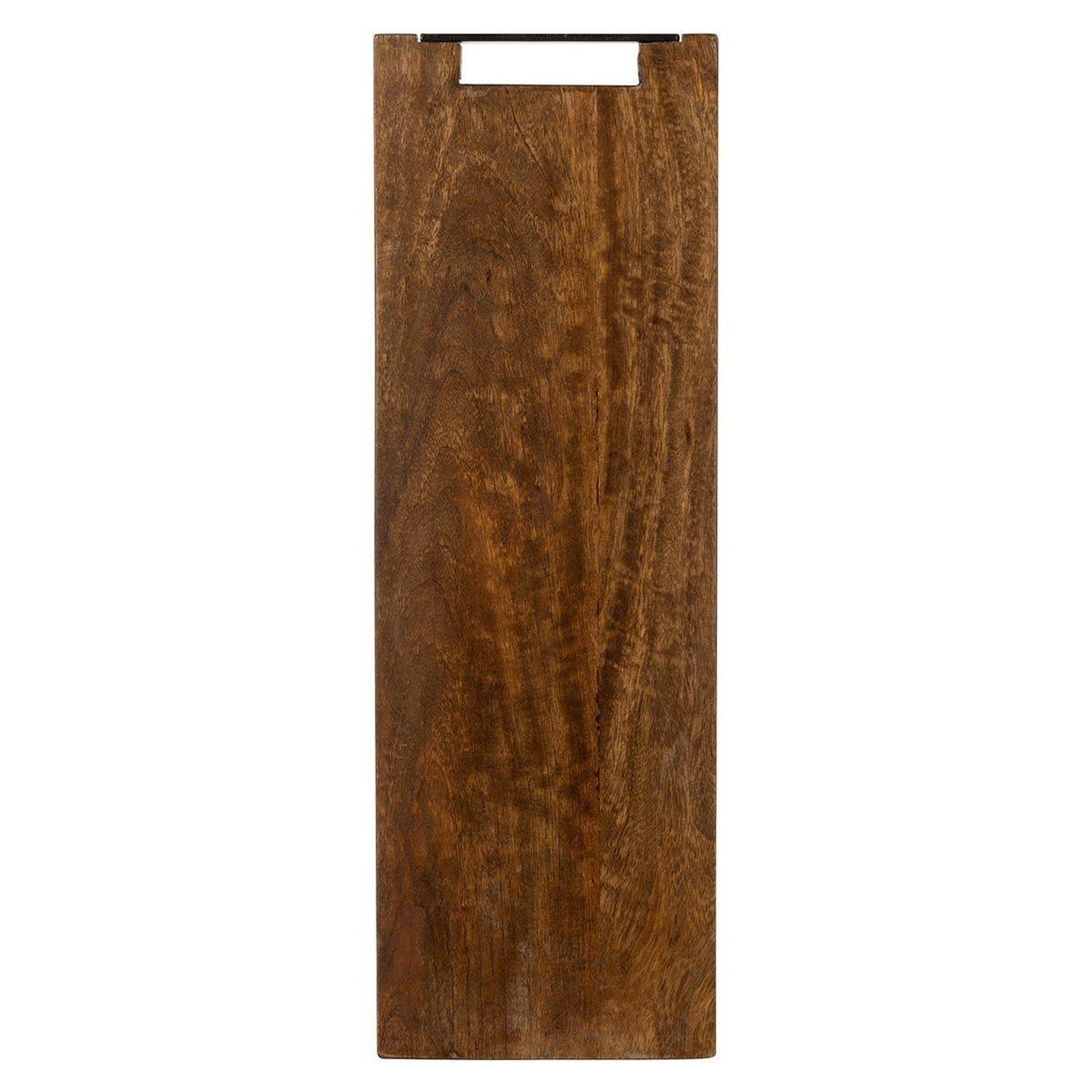 Voir la diapositive 2 : J-LINE Planche à Découper en Bois  Longue  60cm Marron