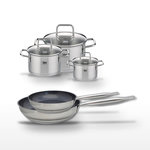 ELO Lot 2 Poêles 24/28 cm et 3 Faitouts 12/16/20 cm Elo Profi Therm Platinum