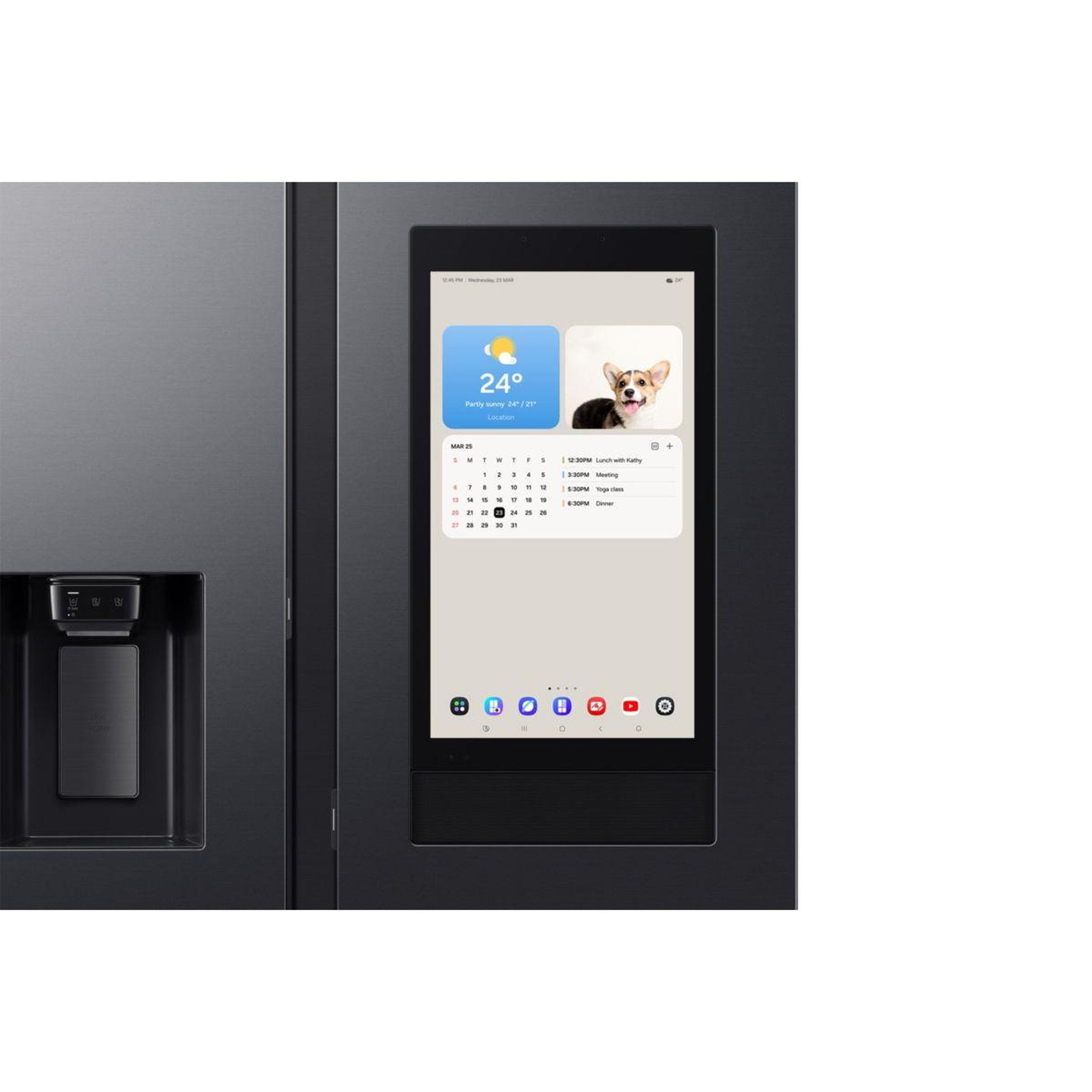 Voir la diapositive 4 : Samsung Réfrigérateur américain rs90f66befef bespoke ai family