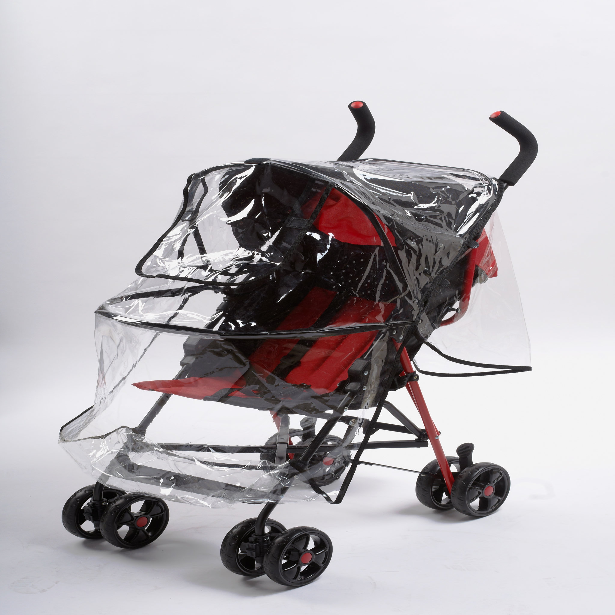 Voir la diapositive 1 : AUCHAN BABY Habillage pluie universel avec arceaux 