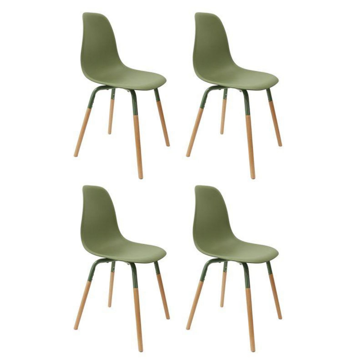 Paris Prix Lot de 4 Chaises Scandinaves  Phénix  81cm Vert