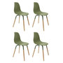 Voir la diapositive 1 : Paris Prix Lot de 4 Chaises Scandinaves  Phénix  81cm Vert