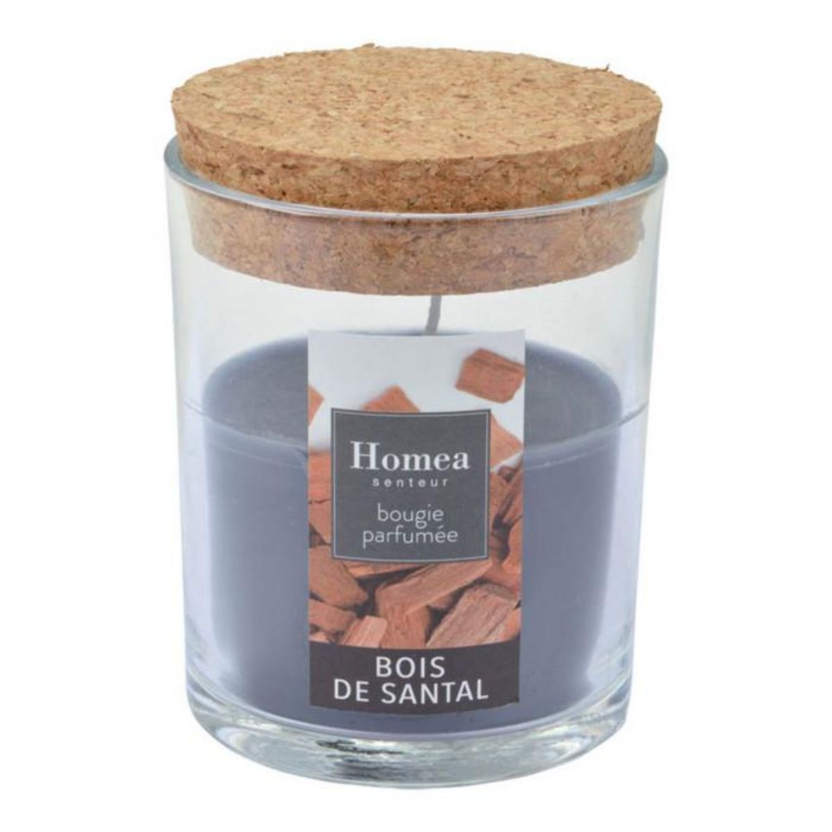 Paris Prix Bougie Verrine Parfumée  Essentiel II  8cm Bois de Santal