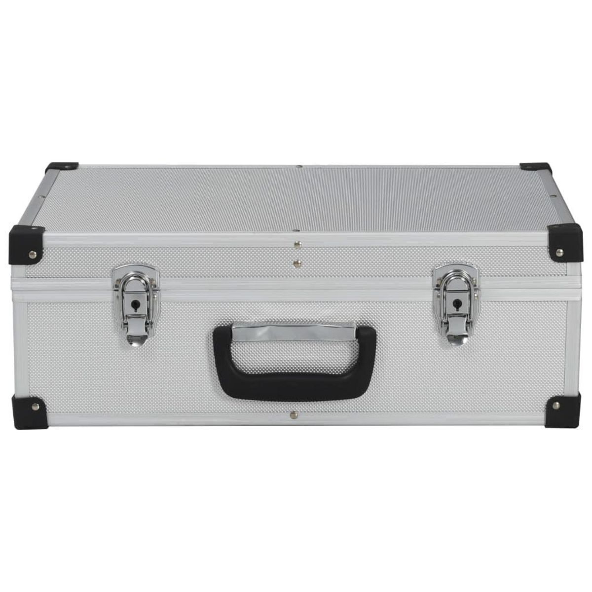 VIDAXL Valise a outils 46 x 33 x 16 cm Argente Aluminium