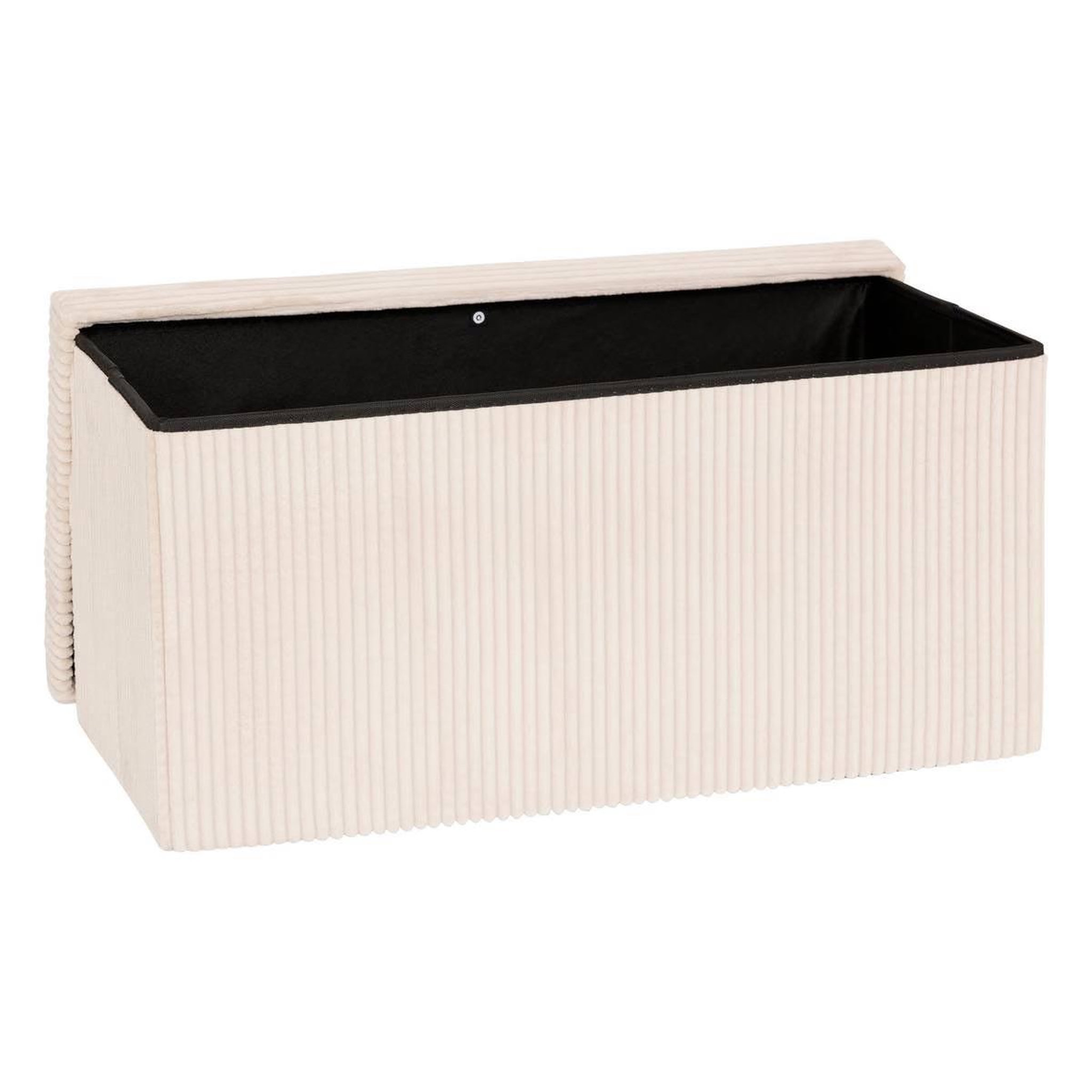 Voir la diapositive 2 : ATMOSPHERA Banquette coffre pliable  arum  76cm ivoire