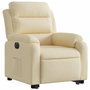 Voir la diapositive 4 : VIDAXL Fauteuil inclinable electrique creme tissu