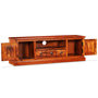 Voir la diapositive 3 : VIDAXL Meuble TV bois massif de Sesham 120 x 30 x 40 cm