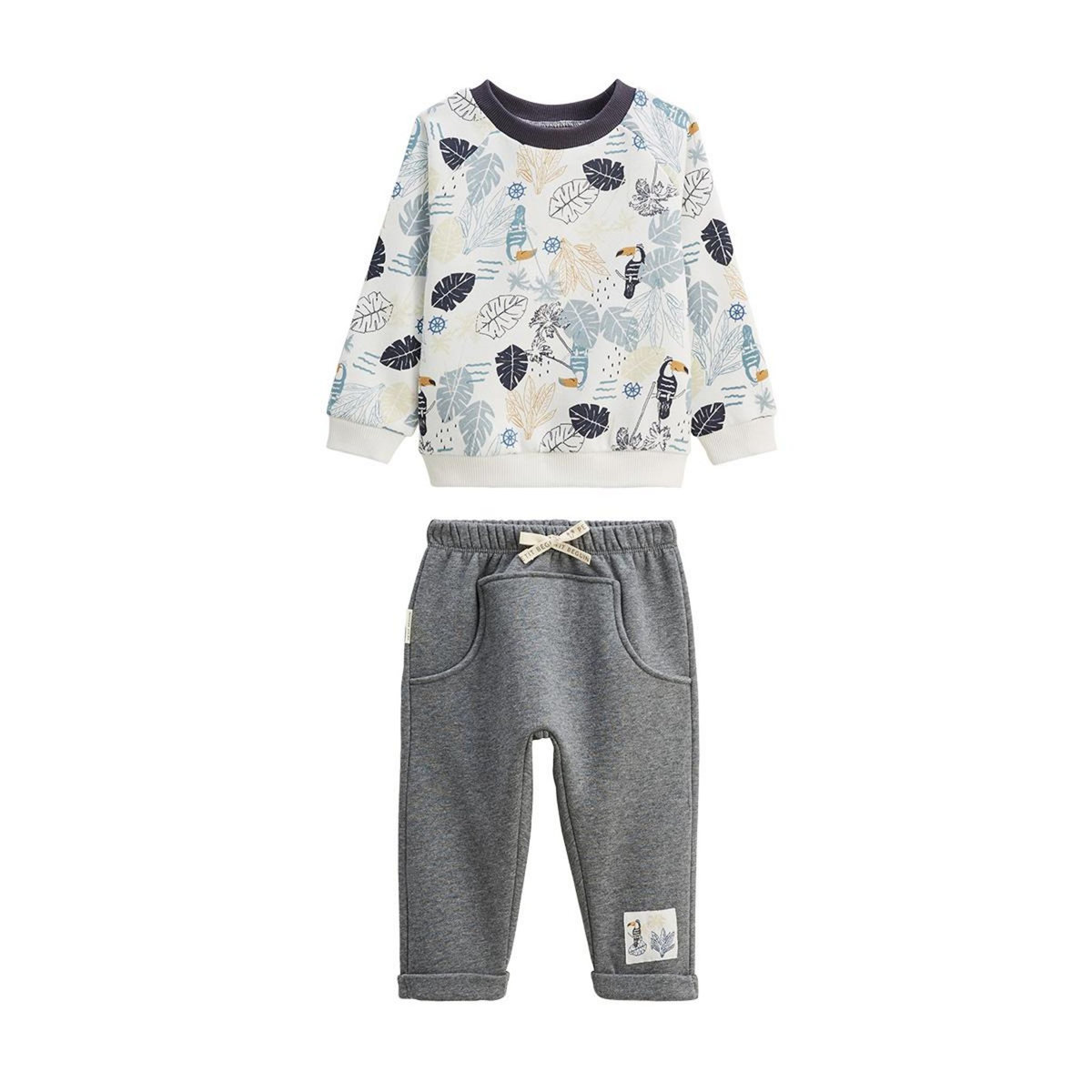 Petit Béguin Ensemble enfant sweat et pantalon en molleton Touctouc
