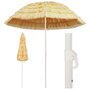 Voir la diapositive 1 : VIDAXL Parasol de plage Naturel 240 cm Style hawaïen