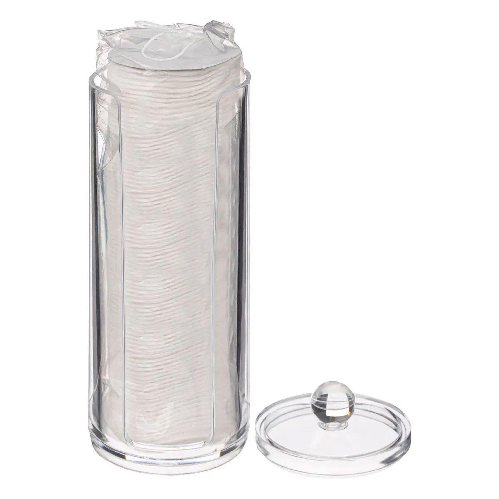 Voir la diapositive 2 : FIVE Distributeur 80 cotons  selena  20cm transparent