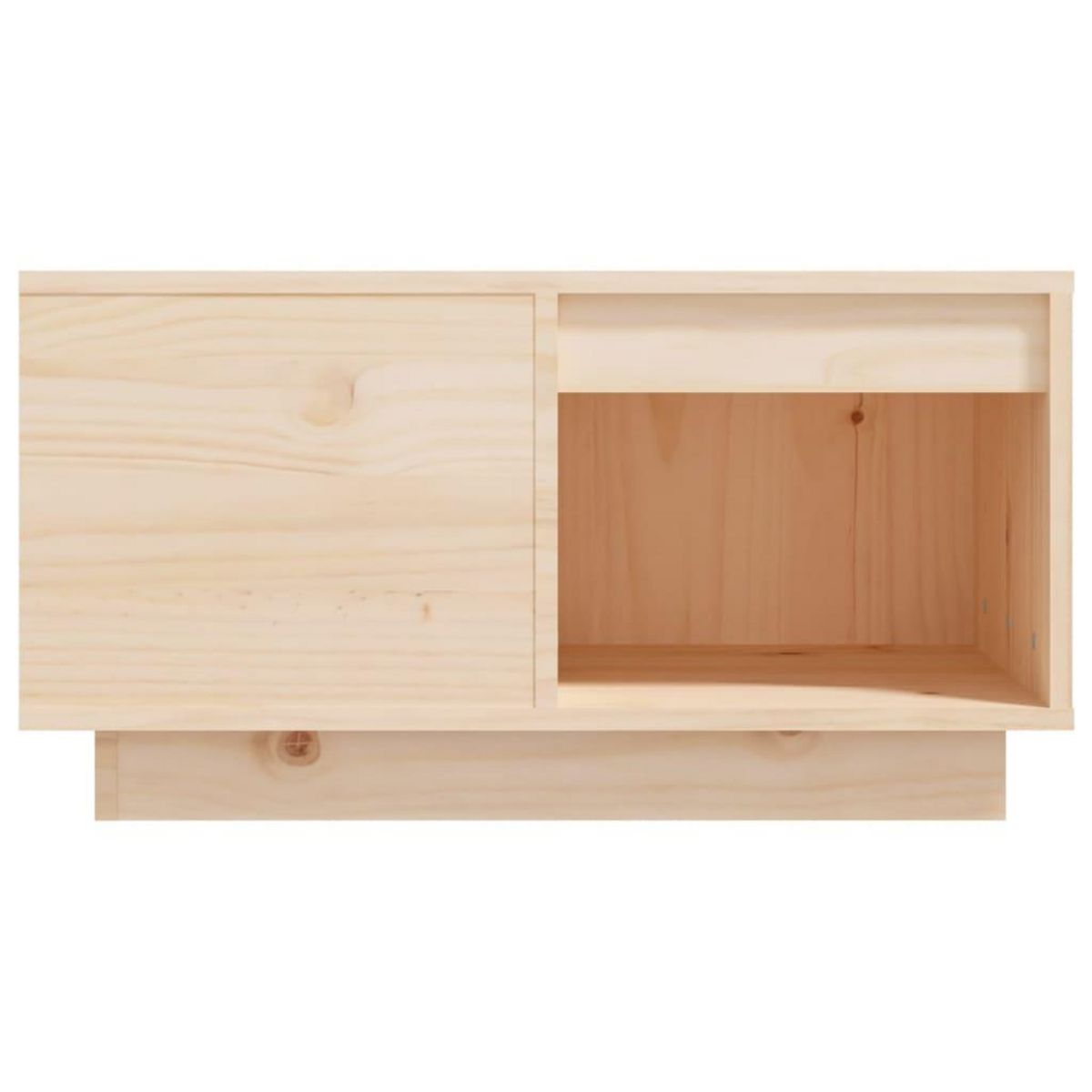 VIDAXL Table basse 60x61x32,5 cm Bois massif de pin