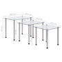 Voir la diapositive 6 : VIDAXL Tables gigognes 3 pcs Transparent Verre trempe