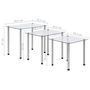 Voir la diapositive 6 : VIDAXL Tables gigognes 3 pcs Transparent Verre trempe