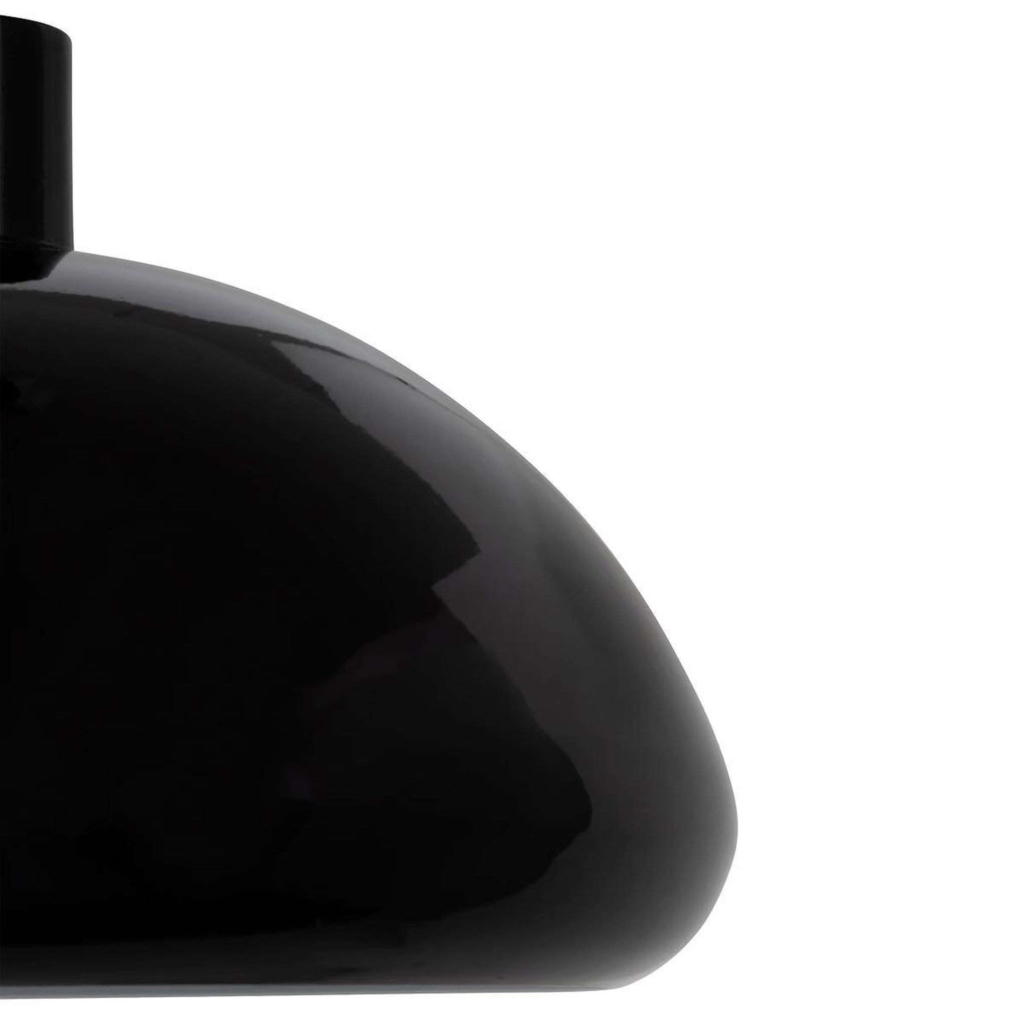 Voir la diapositive 3 : ATMOSPHERA Lampe suspension champignon  savio  27cm noir