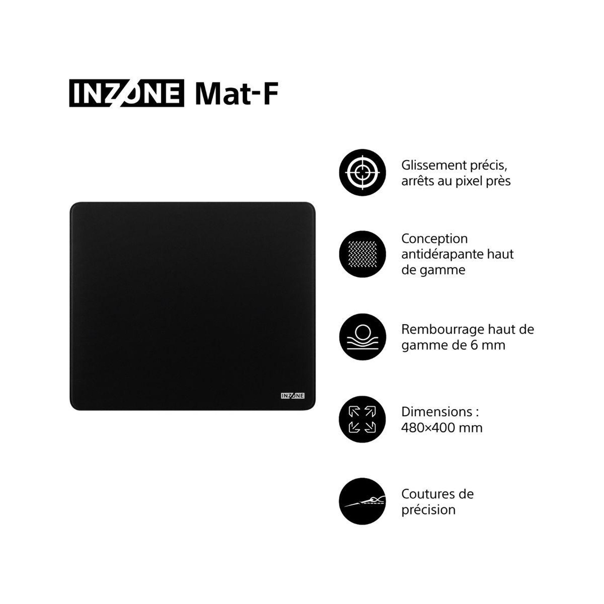 Voir la diapositive 2 : SONY Tapis de souris inzone mat-f