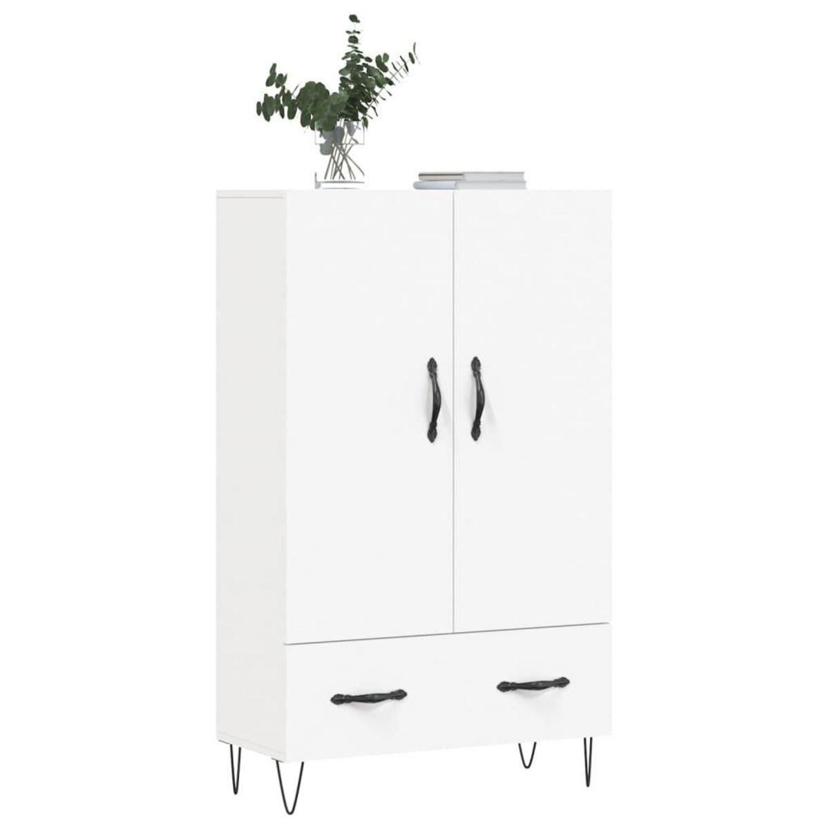 VIDAXL Buffet haut blanc 69,5x31x115 cm bois d'ingenierie