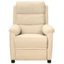 Voir la diapositive 3 : VIDAXL Fauteuil inclinable electrique Creme Tissu