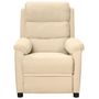 Voir la diapositive 3 : VIDAXL Fauteuil inclinable electrique Creme Tissu