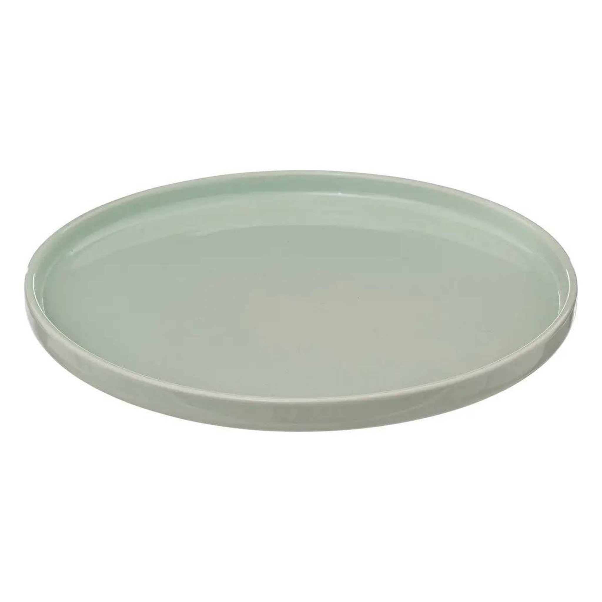 Voir la diapositive 2 : SECRET DE GOURMET Lot de 6 assiettes plates  marie  26cm vert clair