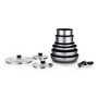 Voir la diapositive 1 : KITCHEN COOK Batterie de cuisine 10 pièces en aluminium silver