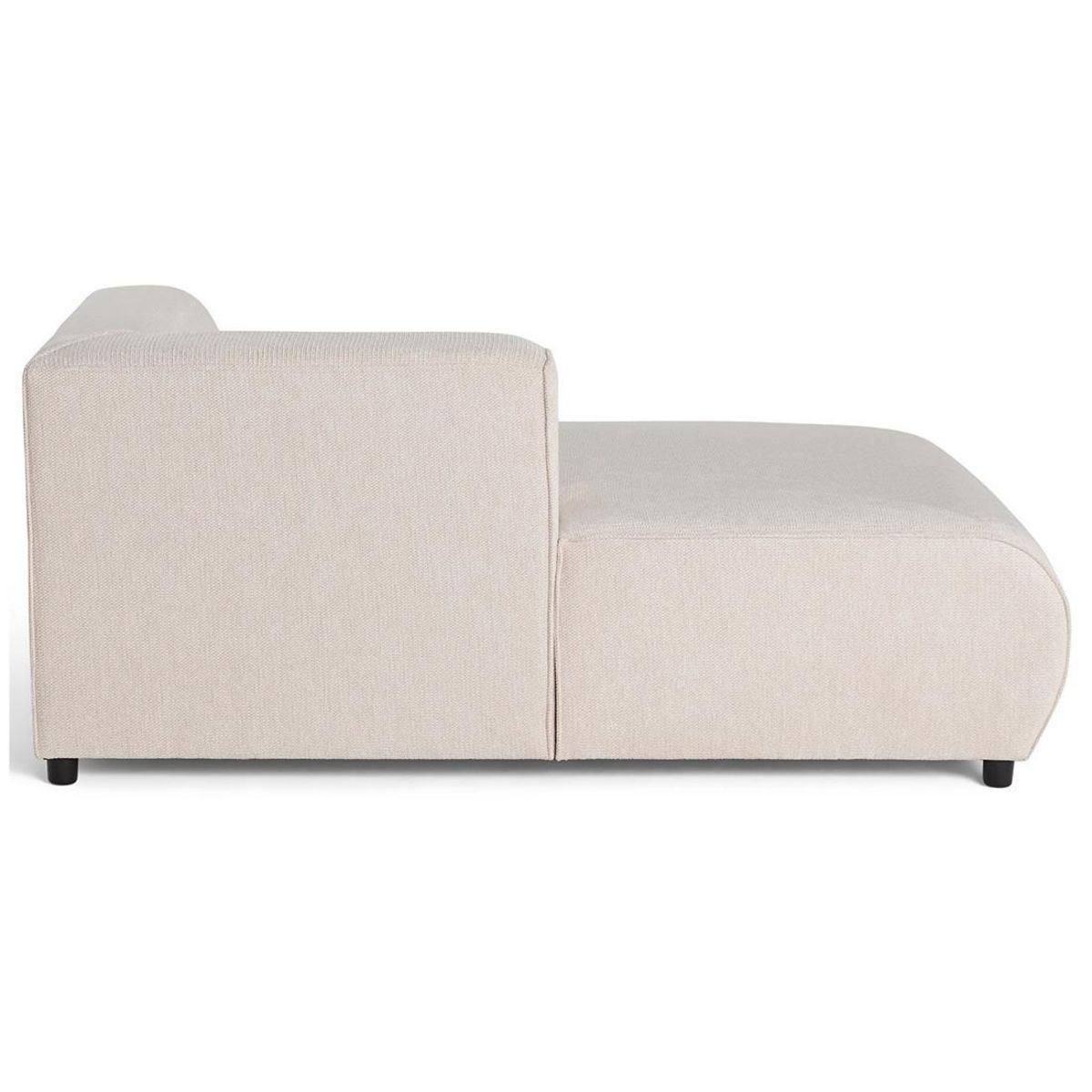 LISA DESIGN Suaro - module d'assise méridienne gauche en tissu texturé