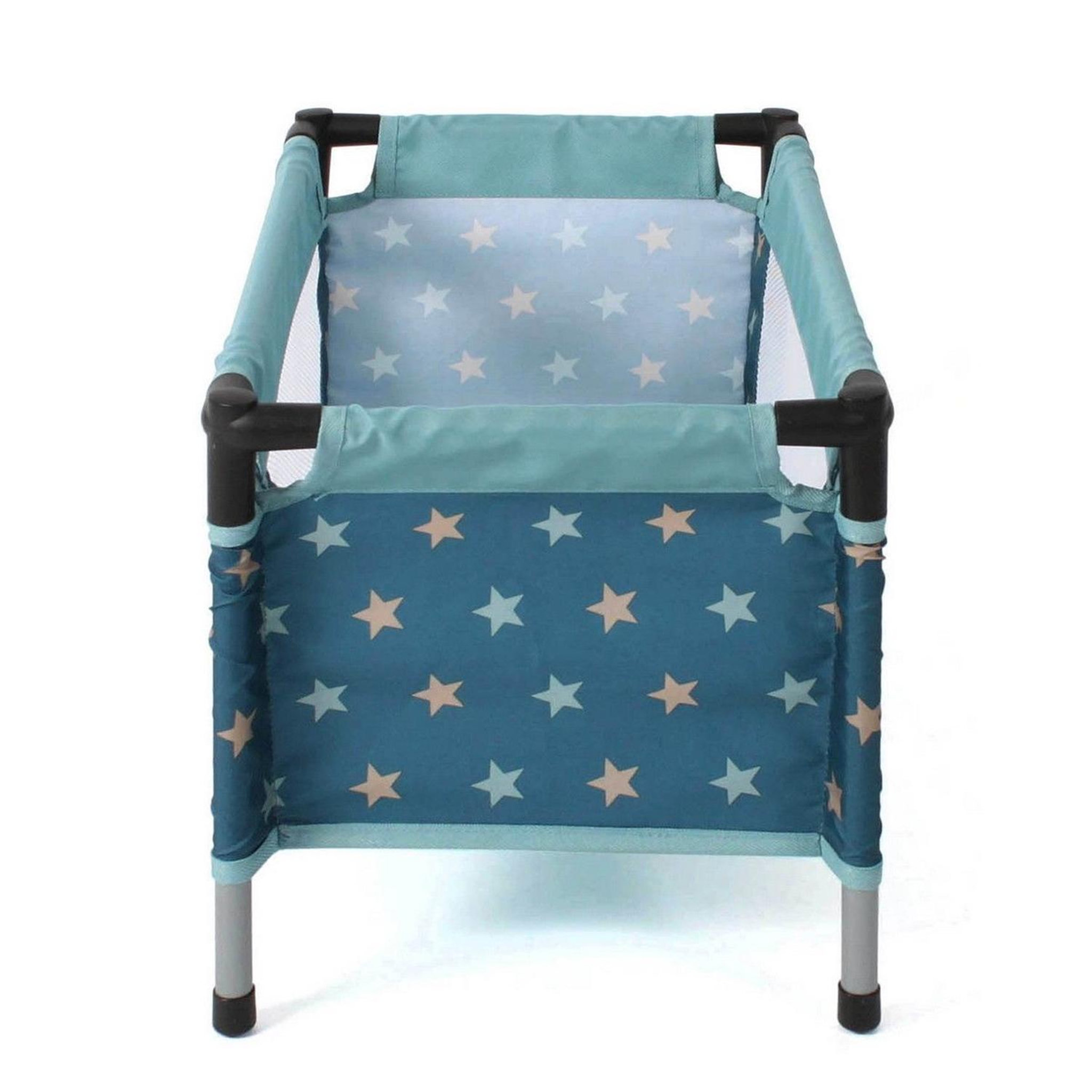 Voir la diapositive 4 : BAYER CHIC 2000 Lit de voyage pour poupées Sternchen turquoise