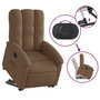 Voir la diapositive 5 : VIDAXL Fauteuil inclinable electrique marron tissu