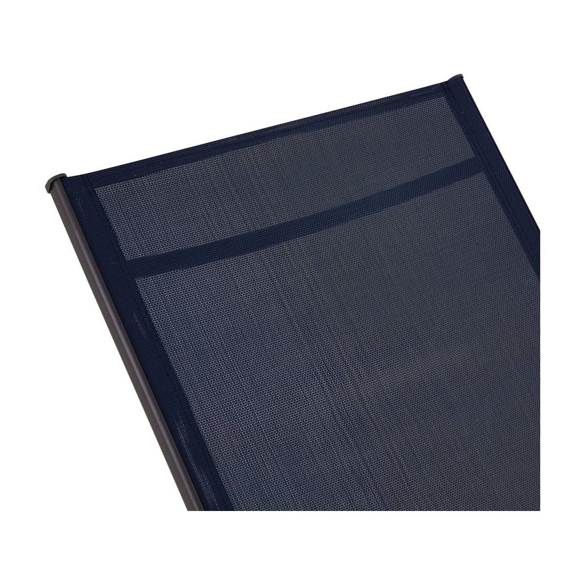 Habitat et Jardin Lot de 2 Bains de soleil en métal  Farniente  - Bleu nuit