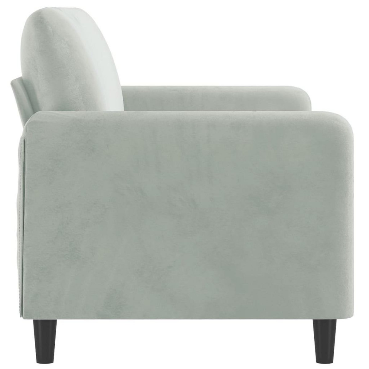 VIDAXL Canape a 2 places Gris clair 140 cm Velours