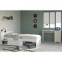 Voir la diapositive 2 : PARISOT PARISOT Chambre enfant complete 2 pieces - Lit + bureau - Style essentiel - Décor blanc - COSMOS