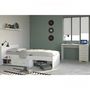 Voir la diapositive 2 : PARISOT PARISOT Chambre enfant complete 2 pieces - Lit + bureau - Style essentiel - Décor blanc - COSMOS