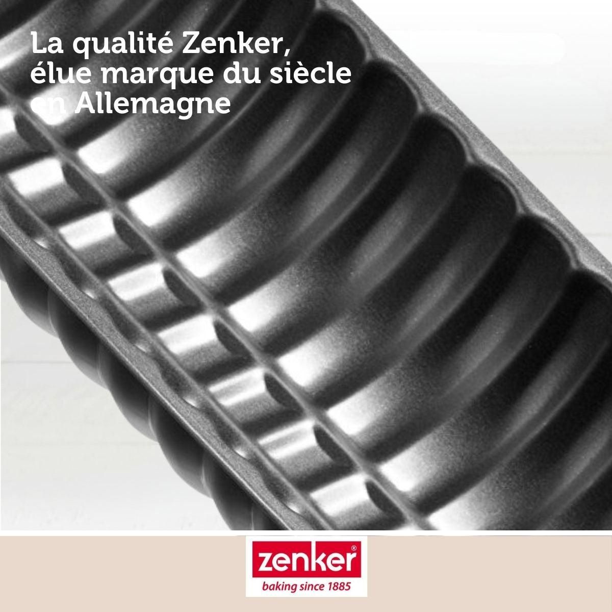 ZENKER Moule à bûche de Noël 32 x 12,5 cm Zenker Black Metallic