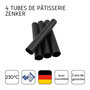 Voir la diapositive 4 : ZENKER Lot de 4 moules à gâteau en tube 13 x 2,5 cm Zenker
