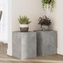 Voir la diapositive 1 : VIDAXL Supports pour plantes 2 pcs gris beton bois d'ingenierie